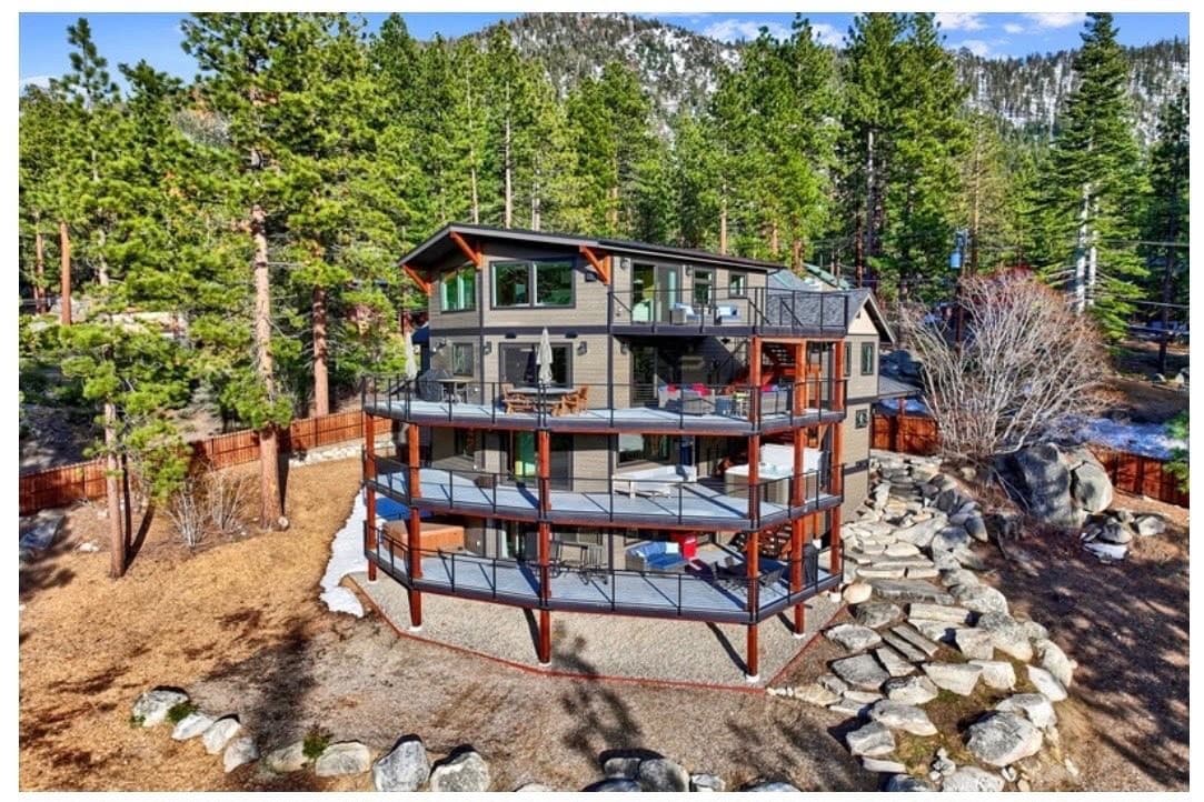 Shearer property completed - back exterior view